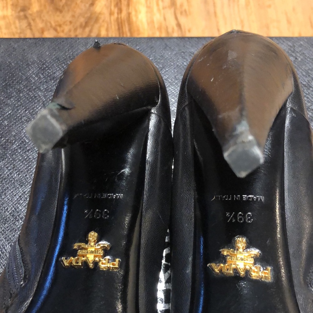 Prada Black High Heeled Bootie, size 39.5 - Picture 10 of 13